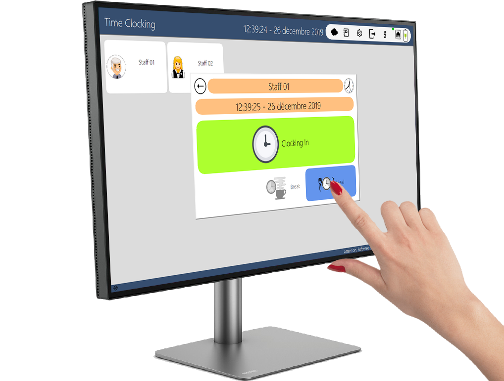 JYL TimeClock Interface